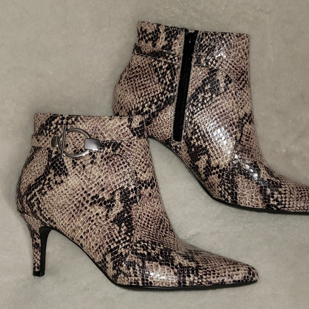 Snakeskin Ankle Boots